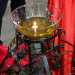 Quella del Santuario prende fuoco utilizzando la fiaccola di un'antica lampada votiva...(foto di Michele Micca Longo)